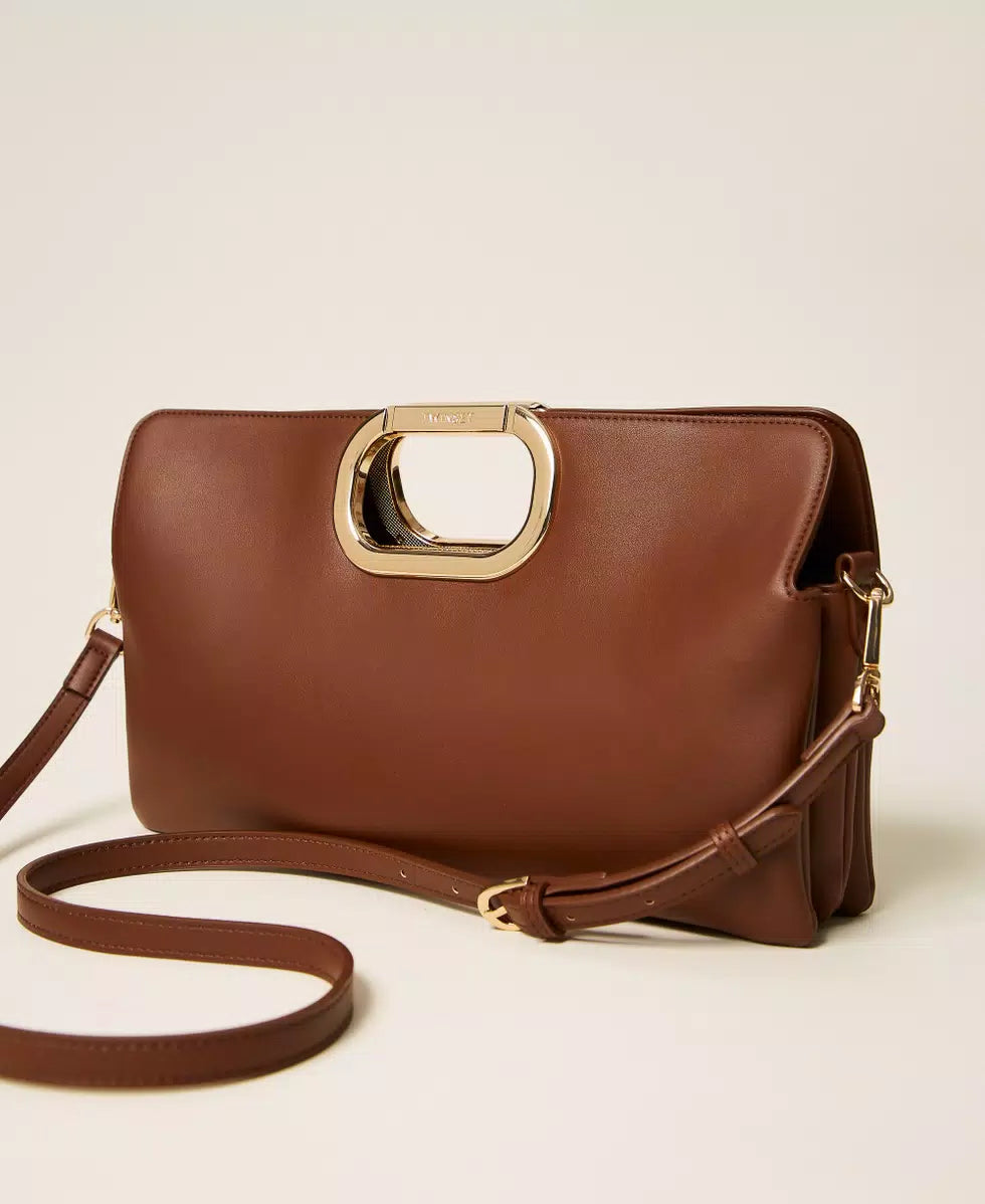 Borsa clutch Lila con manico logato - Darknes