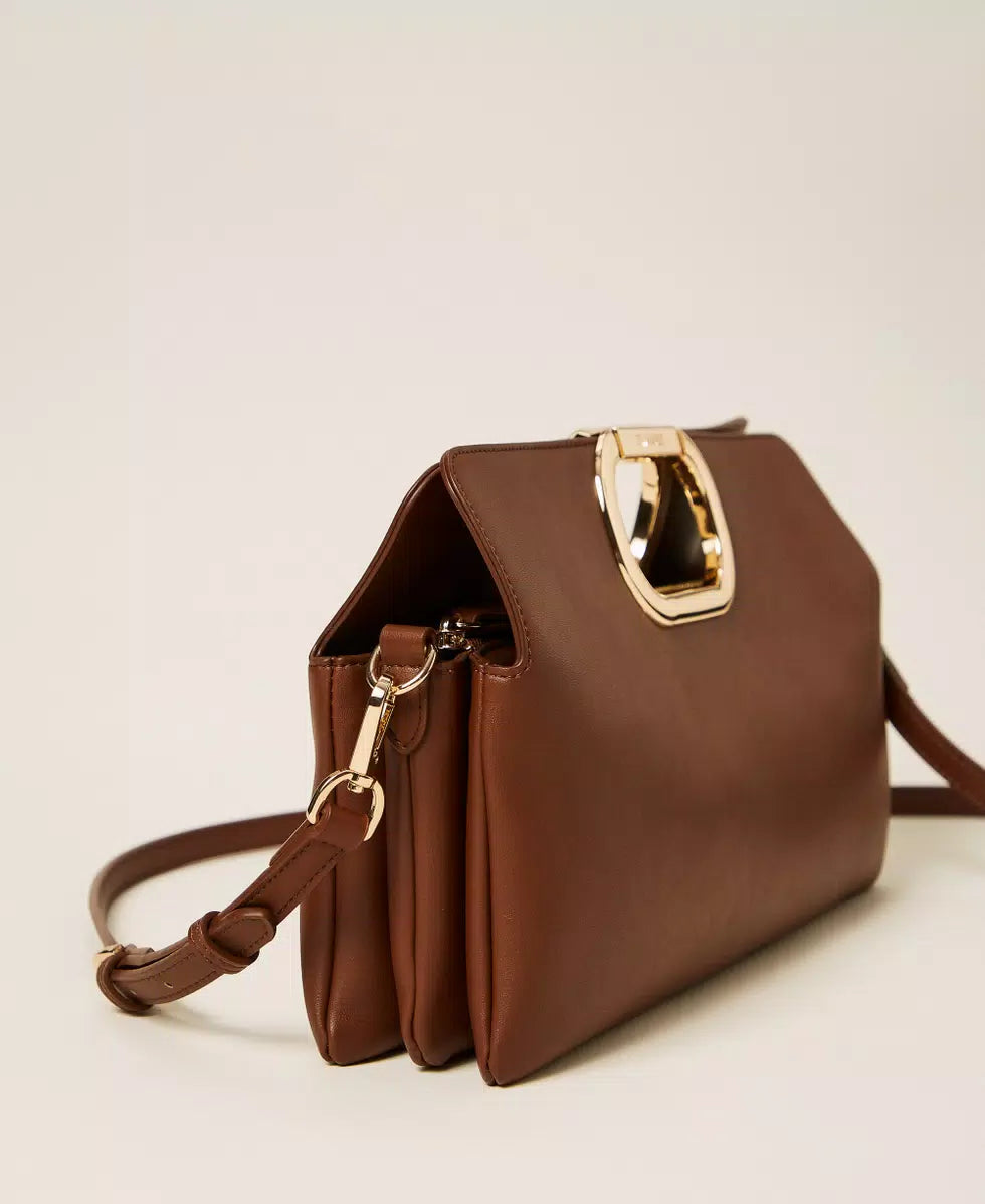 Borsa clutch Lila con manico logato - Darknes