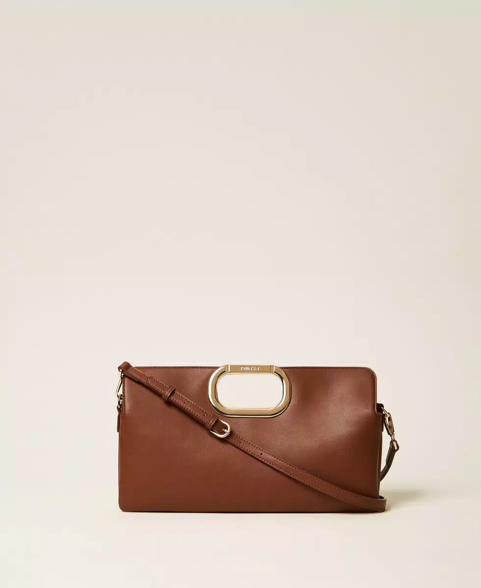 Borsa clutch Lila con manico logato - Darknes