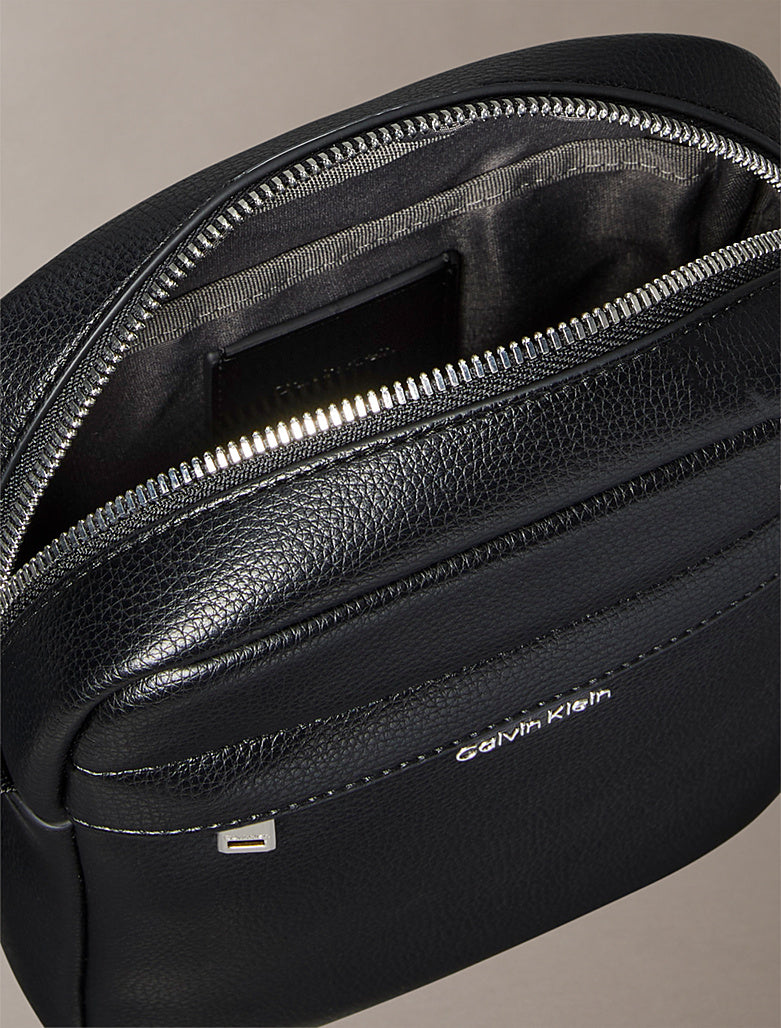 Borsa Reporter Micro Martellata - Black